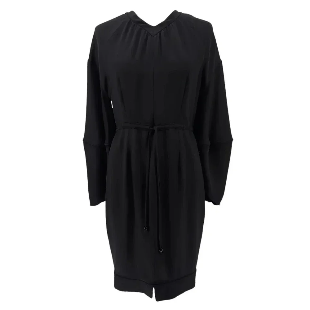 Fendi Vneck Drawstring Waist Knee Length Dress - Picture 1 of 10
